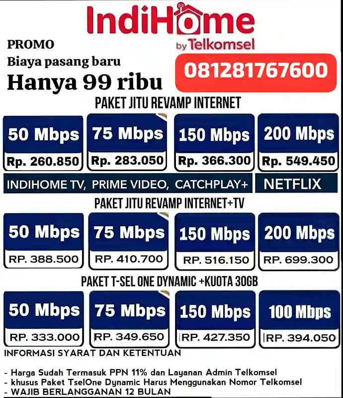 promo pasang baru indihome jakarta utara